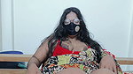 Indian Bengali girl squeezed her small breasts and sucked my dick