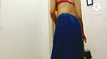 Indian Bhabhi in Saree Remove Clothes and Pussy Fingering