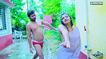 Seeing Desi Bhabhi Alka Bathing in the Open, Stepbrother Left Her in the Open