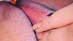 Show Hairy Pussy and Giving Blowjob