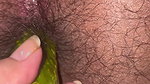 Bisexual Husband fuck with cucumber and wife dick cum inside
