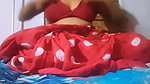 Indian beautiful sister-in-law in red saree fingering in thirsty pussy xvideo