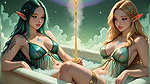 Lustrender Young Elf Woman Slideshow – Mythic Surreal Fantasy Art