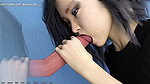 Riona’s hole is fucked hard with another man’s big cock in the bathroom