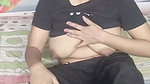 S-287. Bhabhi pressing her big boobs