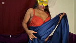 Bhabhi shows off her pussy juice and milk by squeezing it out alone in her room