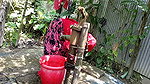 I fucked my village stepsister outside while she was taking a bath