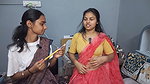 A couple of young babes teasing each other – Saree, Navel poked with painting brush 2