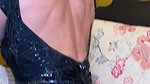Gorgeous Model Elli AvrRam Hot In Backless Black Dress With Cleavage Show Yumm 2 2