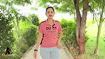 First Time Meeting in Park Girlfriend Jeans and Top Hot Sexy