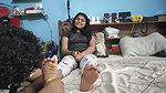 Feet Tickling With Flower Romance – Vaishnavi