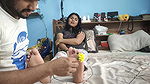 Feet Tickling With Flower Romance – Vaishnavi