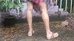 Bhabi Pissing Outdoor Showing Pusssy, Ass, Boob