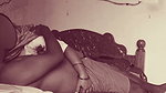 Cheating Indian Housewife in Saree Kissing in Bed & Giving Handjob to Lover