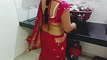 Desi Sister-in-law Fucked While Cleaning in the Kitchen While Talking Sexy Things
