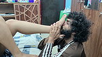 Feet Lick with Ass Kiss Romance in Nighty