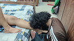 Feet Lick with Ass Kiss Romance in Nighty