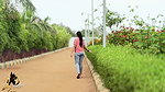First Time Meeting in Park Girlfriend Jeans and Top Hot Sexy