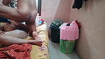 Indian Housewife Licks Husband’s Penis in Her Mouth