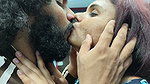 Neck Kiss with Lip Lock in Nighty