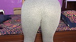 Big ass Asian Bae in tight pants getting her wet pussy fucked