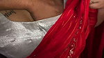 Nepali babe in red saree fucked in all styles