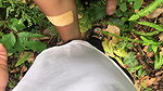 Outdoor sex in the forest with huge ass babe
