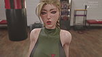 Punished By Big Cock After Big Boobs And Butts Girl Damage Punching Bag At Gym