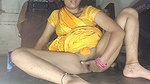 Big pussy sister-in-law put finger in pussy, put dildo and took out pussy water Hindi audio masturbation