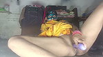 Big pussy sister-in-law put finger in pussy, put dildo and took out pussy water Hindi audio masturbation