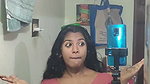 Beautiful mallu girl grwm video in blouse & skirt very hot 2
