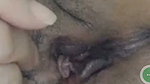 Close up playing her wet pussy