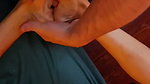Melove Getting a Massage on her legs