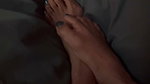 Melove Showing Her Sexy Little Feet on My Pillow
