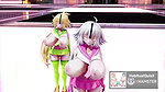 mmd r18 FGO MMD Two Jeannes portray a paranoid girl with a cell phone 3d hentai ahegao milf