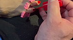 Painting her 4.5 Size feet
