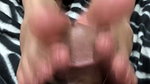 Pinay Toejob Teases Out His MASSIVE Cum