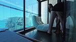 Small Asian Girl having fun with White Guy in many ways