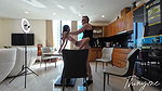 Small Asian Girl having fun with White Guy in many ways
