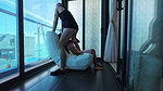 Tattooed Young Asian Sucking and Fucking Ends with Shaking Mega Orgasm