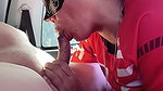 Trying Outdoor Car Blowjob