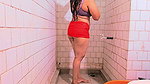 Asian sexy girl fun with bathroom ,big ass