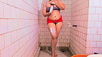 Asian sexy girl fun with bathroom ,big ass