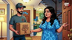Horny Indian Aunty Seduces Young Delivery Boy at Home