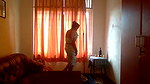 my new Indian maid cleaning my room