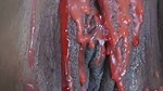 OMG. Putting candle wax on and finger until cum come out , With huge Squirt