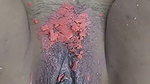 OMG. Putting candle wax on and finger until cum come out , With huge Squirt