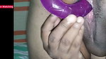 single women having fun with double side dildo