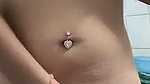 Asian girl play her pussy in bathroom