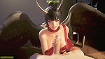Dead or Alive – Nyotengu Christmas 2024 WM Remix Color (Sound) By LazyProcrast Animation 3D Hentai